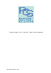 C3000/C3000A SCR CONTROL CARD USER MANUAL
