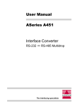 ASeries A451 User Manual Interface Converter