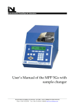 User's Manual of the MPP 5Gs with sample changer