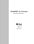 UltraSPARC IV+ Processor User's Manual Supplement