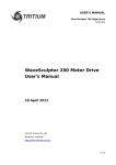 WaveSculptor 200 Motor Drive User's Manual
