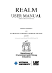 USER MANUAL - Department of Environment, Land, Water and