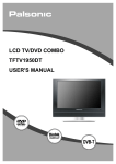 LCD TV/DVD COMBO TFTV1950DT USER'S MANUAL