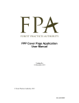FPP Cover Page Application User Manual