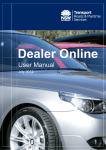 Dealer Online User Manual - Roads and Maritime Services