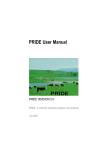PRIDE User Manual - Department of Environment, Land, Water and
