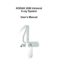 KODAK 2200 Intraoral X-ray System User's Manual