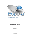Espera User Manual