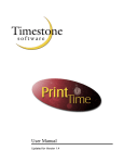 User Manual - Timestone Software