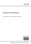 Sample & Assay Technologies TissueLyser LT User Manual
