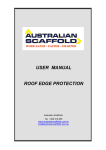 USER MANUAL ROOF EDGE PROTECTION