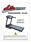 PERFORMER PLUS USER'S MANUAL