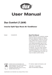 User Manual - Dux Comfort (7.2kw) - v4