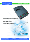 Installation & User Manual PTE1000 Series Security Energisers