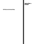 CEP9 Electronic Overload Relay User Manual