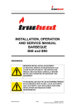 INSTALLATION, OPERATION AND SERVICE MANUAL