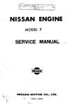 Service Manual Nissan Engine Model P