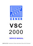 VSC2000 Service Manual