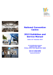 National Convention Centre 2013 Exhibition and Service Manual