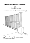 INSTALLATION/SERVICE MANUAL e-Gate CSD series