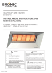 INSTALLATION, INSTRUCTION AND SERVICE MANUAL