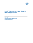 Intel® Management and Security Status Application User's Guide