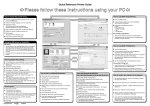 Operating Instructions - Quick Reference Printer