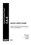 QUICK USER GUIDE
