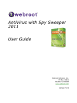 Webroot Spy Sweeper User Guide