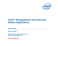 Intel® Management and Security Status Application User's Guide