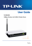 TD-W8920G User Guide - TP-Link