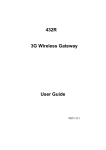 432R 3G Wireless Gateway User Guide