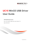 UC15 WinCE USB Driver User Guide