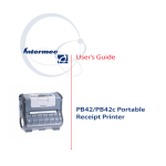 PB42/PB42c Portable Receipt Printer User Guide