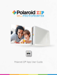 Polaroid ZIP App User Guide - Mobile Printer and Smartphone