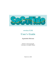 SeCoTide version 0.9A Users Guide