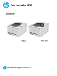 HP Color LaserJet Pro M252 user guide - ENWW