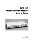 DCX-127 Multifunction Module User's Guide
