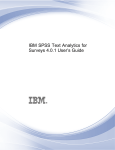 IBM SPSS Text Analytics for Surveys 4.0.1 User's Guide