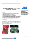 Atmel AVR2104: RF4CE-EK Remote Control Evaluation Kit