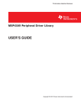 MSP430 Peripheral Driver Library User's Guide