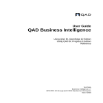 User Guide: QAD Business Intelligence