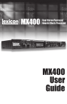 MX400 User Guide