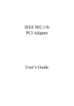 IEEE 802.11b PCI Adapter User's Guide