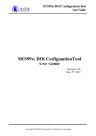 MCS99xx DOS Configuration Tool User Guide