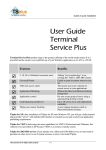 User Guide User Guide Terminal Service Plus Service Plus