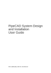 PipeCAD System Design and Installation User Guide
