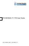 IFS MCR200-1T-1TW User Guide