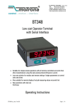 Low cost Operator Terminal with Serial Interface Operating Instructions