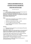 eurolec instrumentation ltd. pr series portable manometer operating